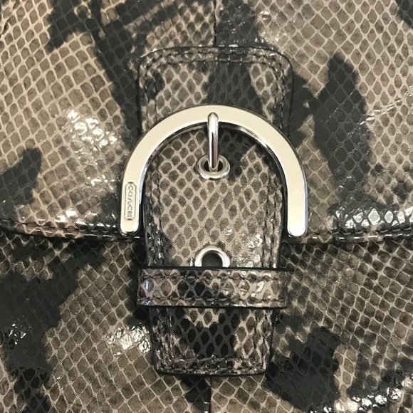 Coach Soho Exotic Snake Print Mini Crossbody Bag - Picture 4 of 8